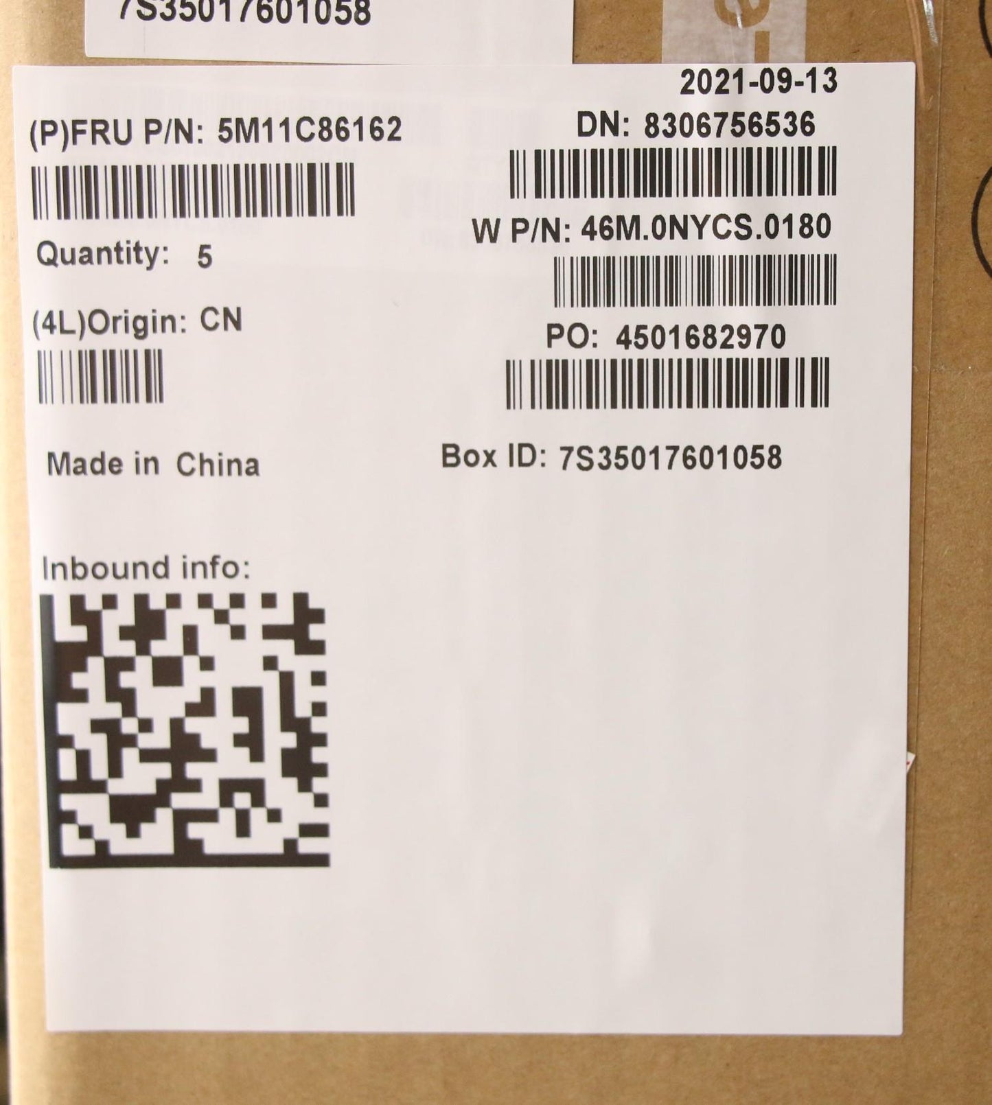 Lenovo Mech_Asm Frasmkb Por Cccpwfcbk - 5M11C86162