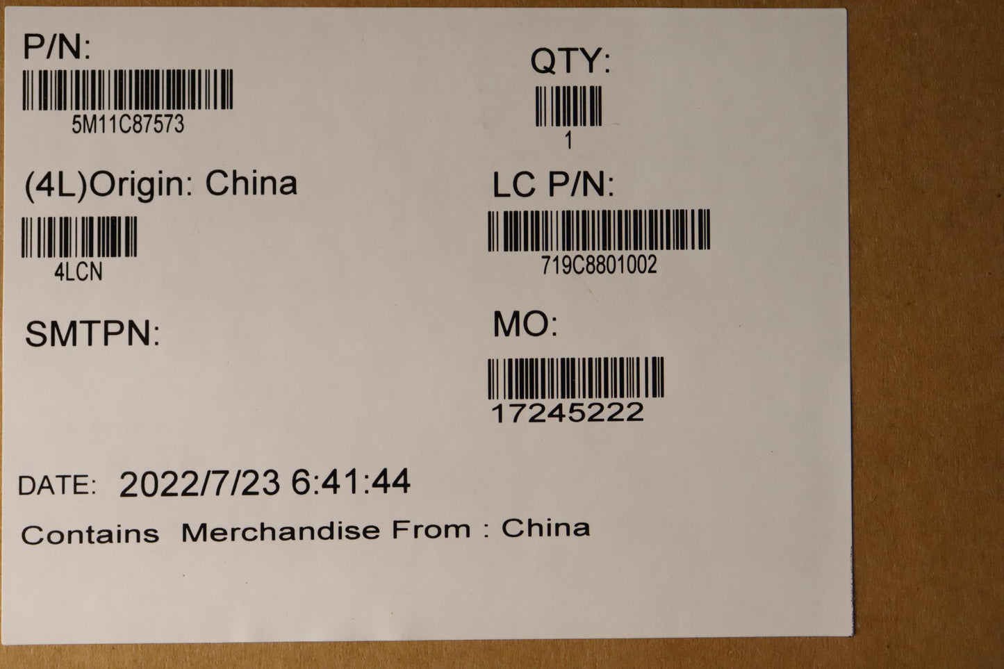 Lenovo Mech_Asm Mech_A,Sht,B Hd Cam,M - 5M11C87573