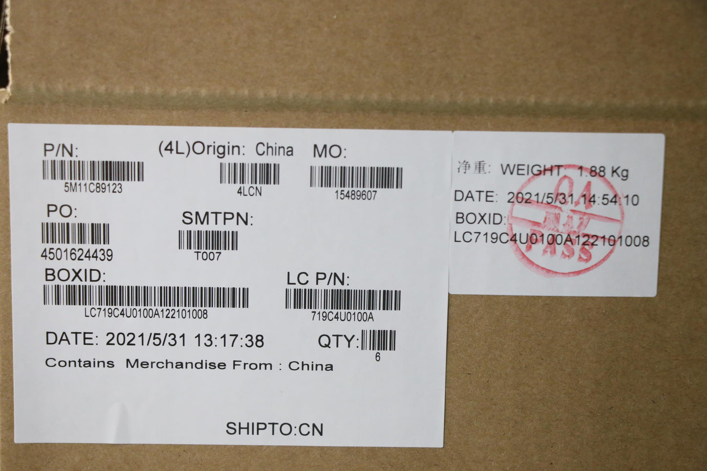 Lenovo Bezel Sheet with Aluminum A-Cover Tape - 5M11C89123