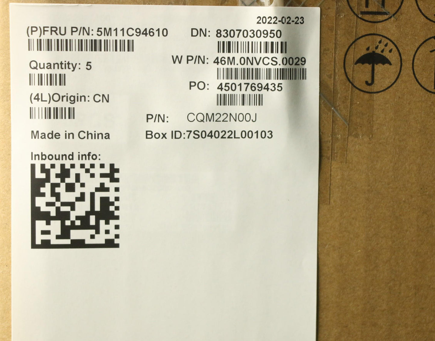 Lenovo Mech_Asm Fr Asm Kyb Spa Cccp,N - 5M11C94610