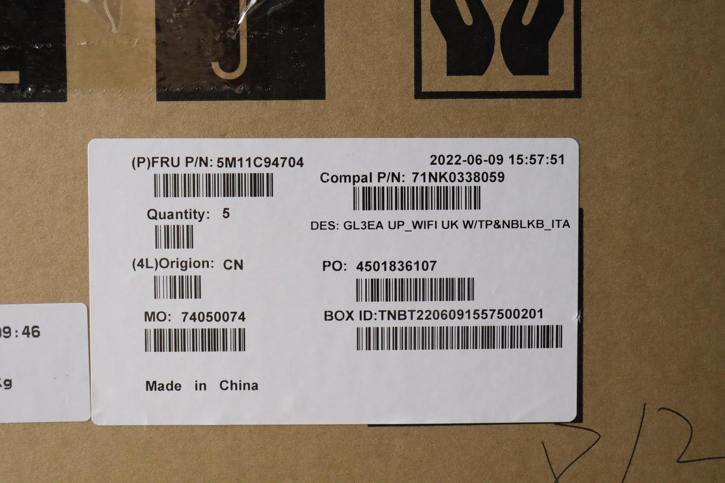 Lenovo Mech_Asm Fru Cc Wifi W/Tp&Nblk - 5M11C94704