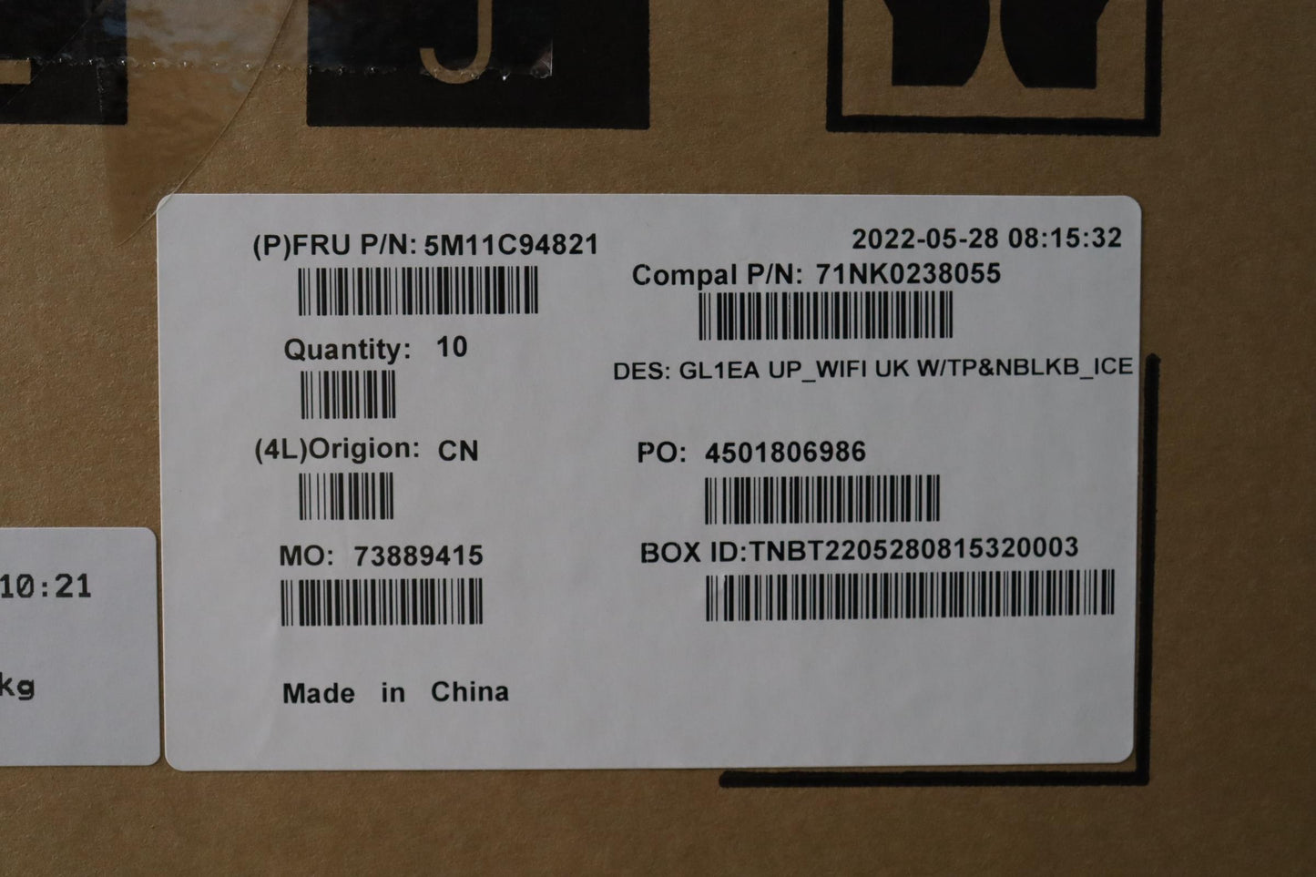 Lenovo Mech_Asm C Cover W/Tp Andnblkb - 5M11C94821