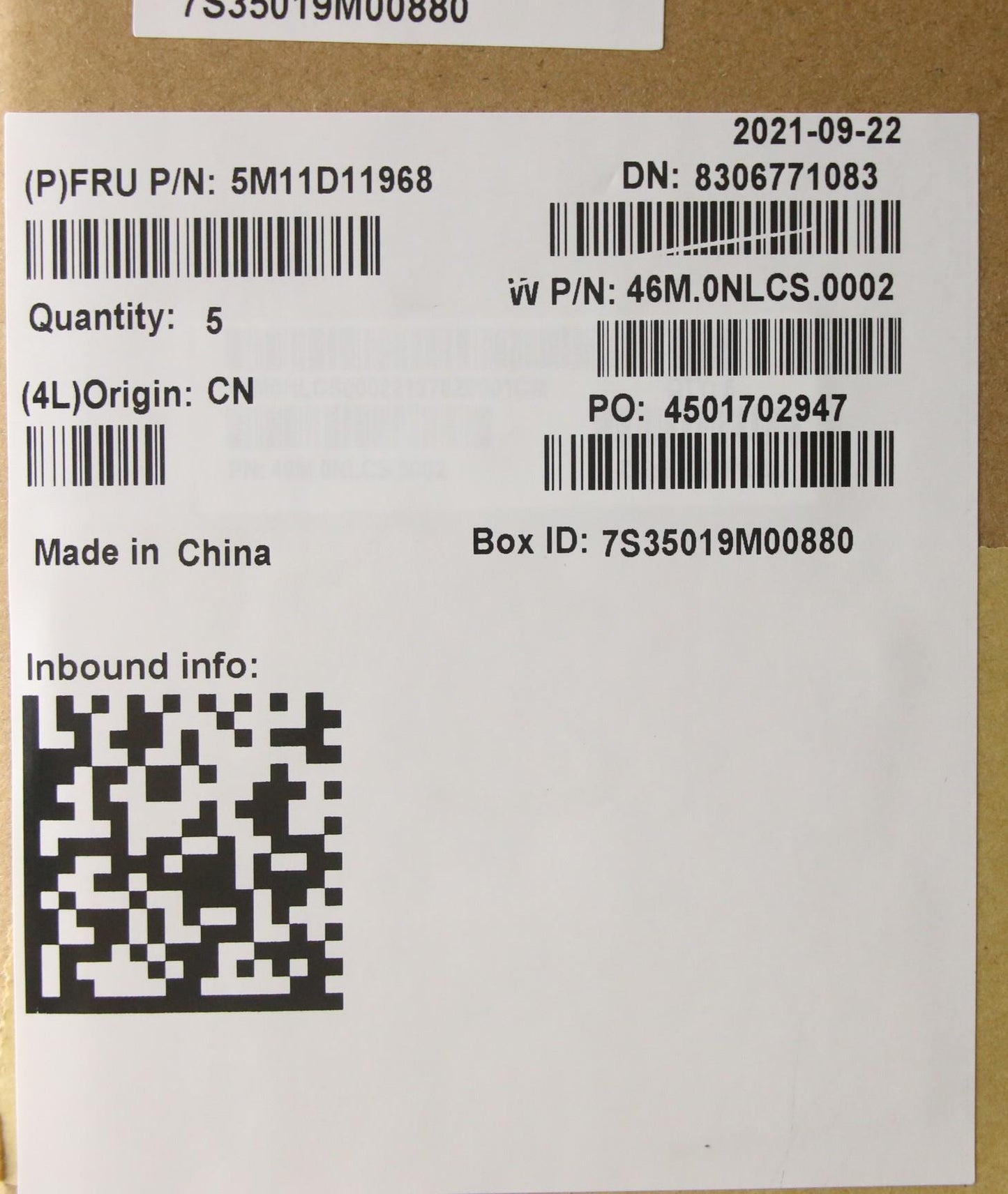 Lenovo Mech_Asm Noww C-Cvr+058 Fra Kb - 5M11D11968