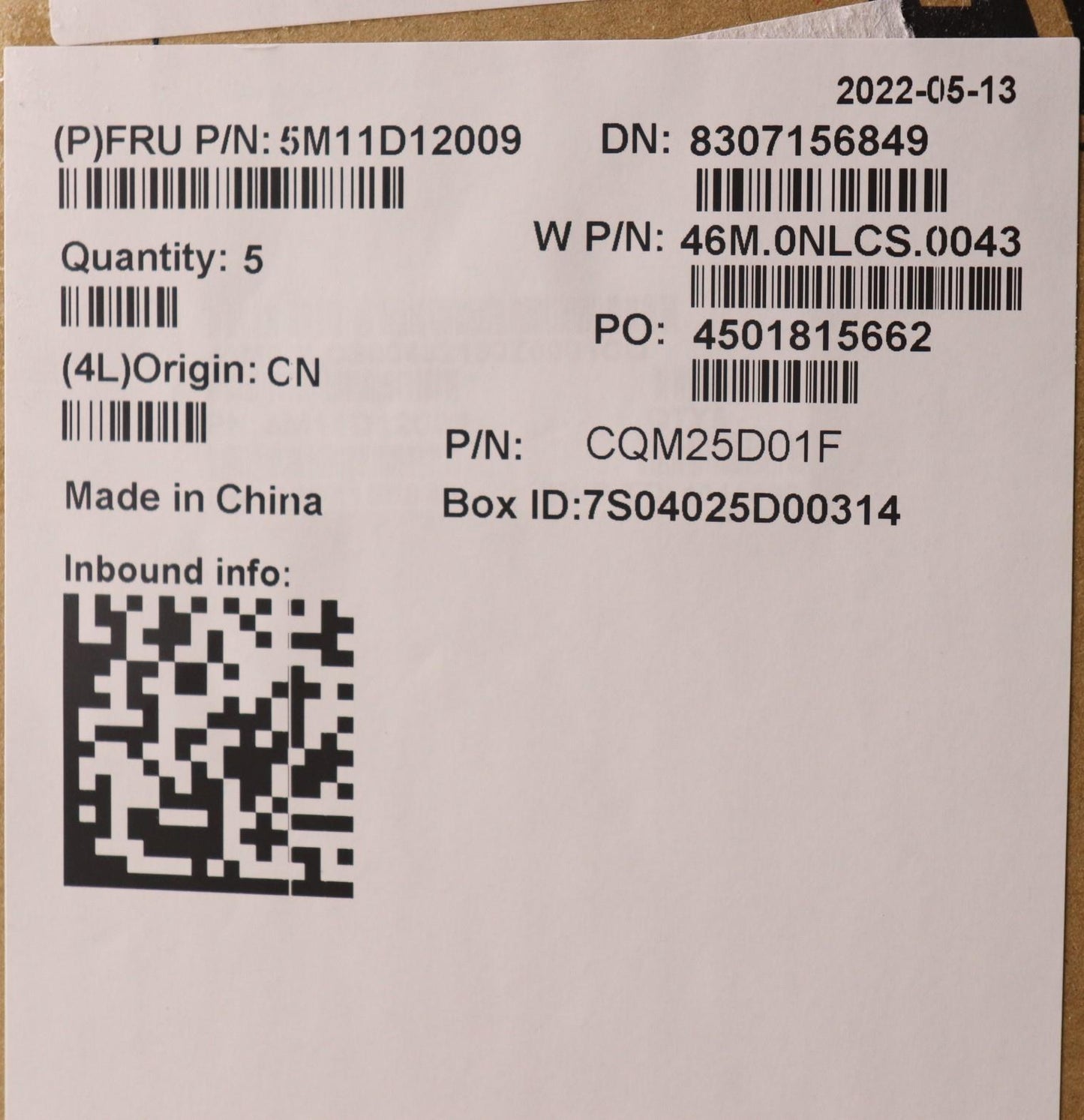 Lenovo Mech_Asm Noww C-Cvr+Euro Eng K - 5M11D12009