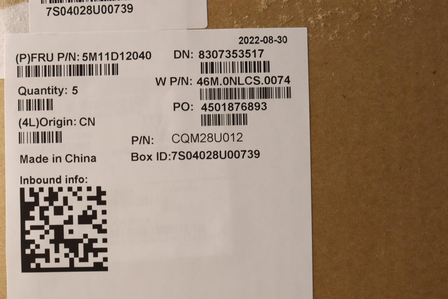 Lenovo Mech_Asm Noww C-Cvr+Ind Eng Kb - 5M11D12040