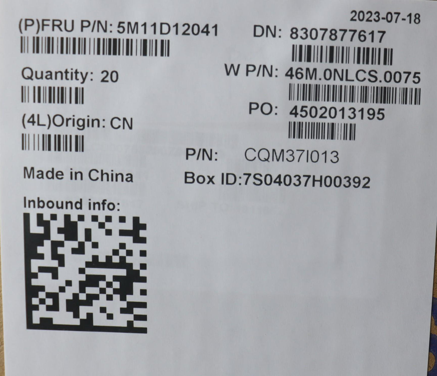 Lenovo Mech_Asm Noww C-Cvr+Ind Eng Kb - 5M11D12041