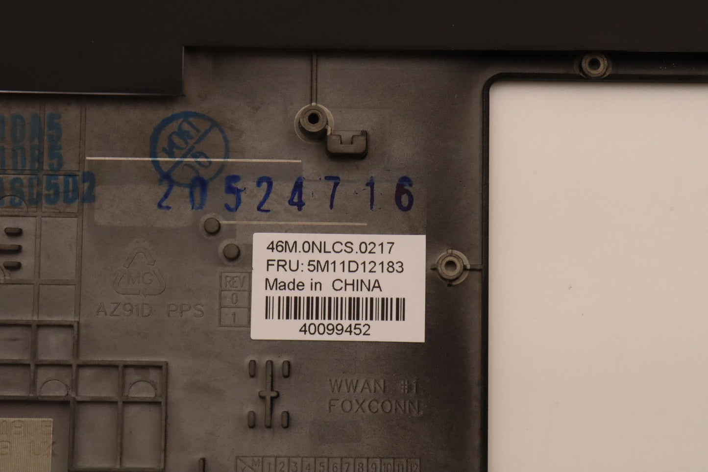 Lenovo Mech_Asm Ww C-Cvr+Ild Kb Asm,C - 5M11D12183