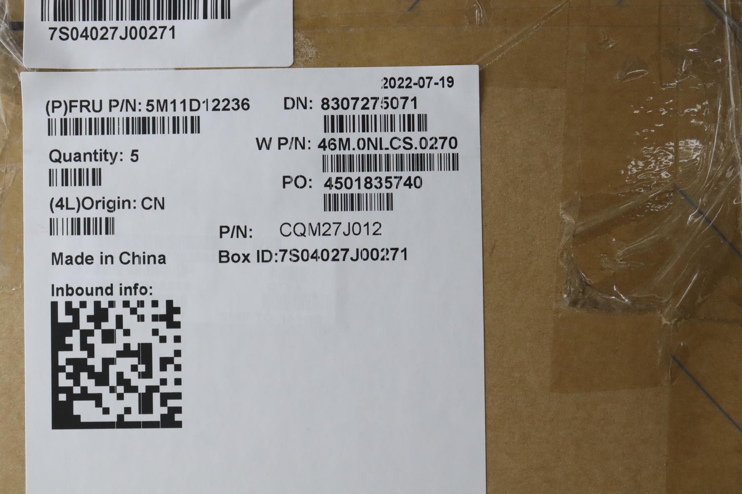 Lenovo Mech_Asm Ww C-Cvr+Sws Kb Asm,L - 5M11D12236