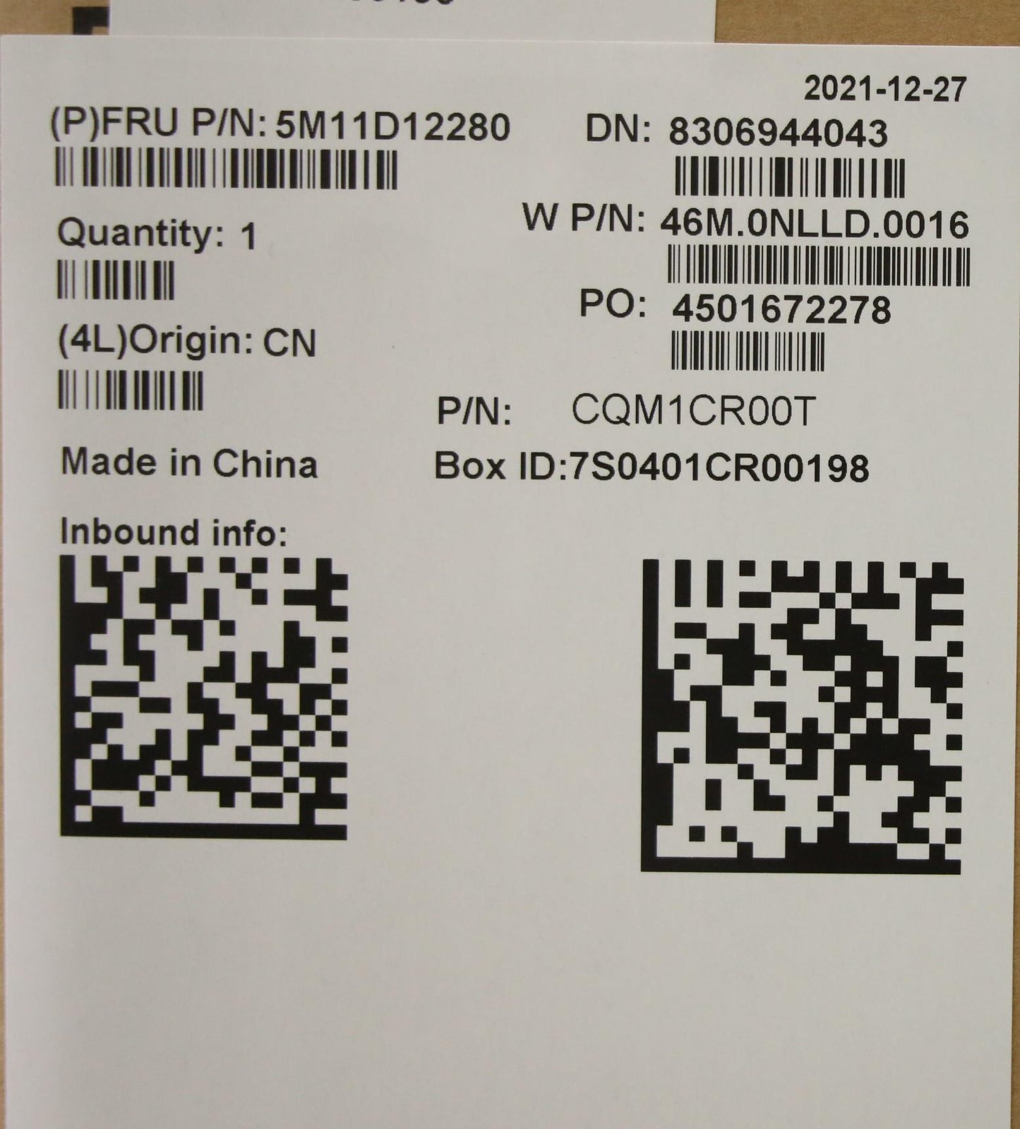 Lenovo Mech_Asm 16 Qhd+ Nocamnomic,Bk - 5M11D12280