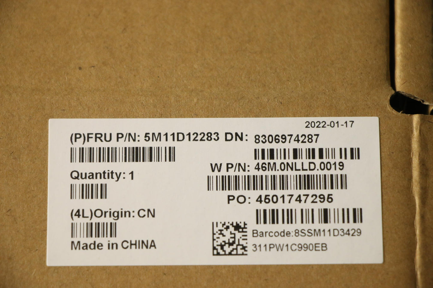 Lenovo Mech_Asm 16.0Qhd+,Cam,Bk_X1,Cs - 5M11D12283