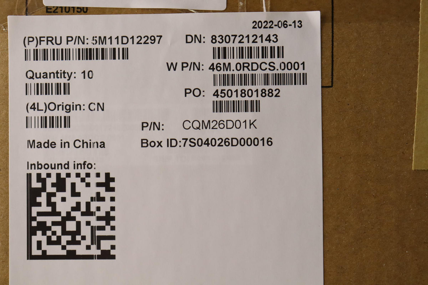 Lenovo Mechasm Wlan Dcover Asm - 5M11D12297