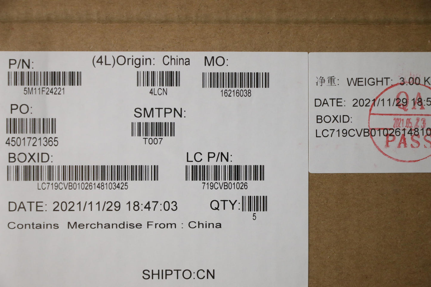 Lenovo Mech_Asm Fru Kb W/Cc Eng(Lit)U - 5M11F24221