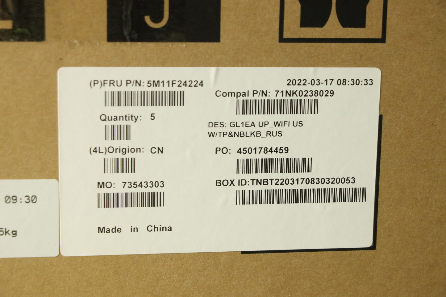 Lenovo Mech_Asm C Cover W/Tp Andnblkb - 5M11F24224