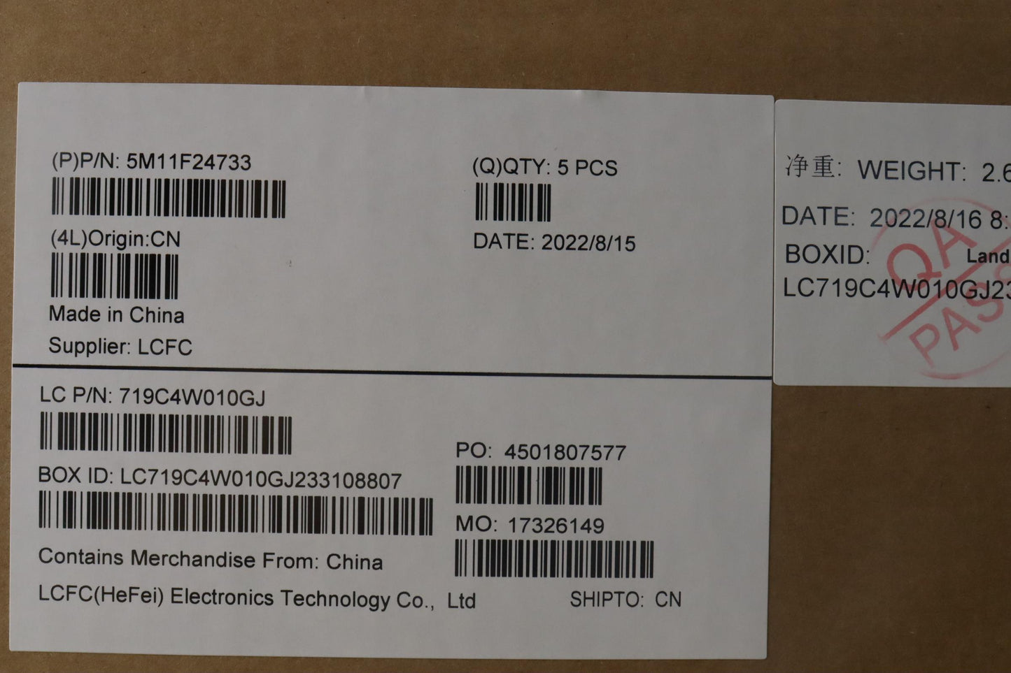 Lenovo Mech_Asm Kbd/C Hbw Bklt Chi Ww - 5M11F24733