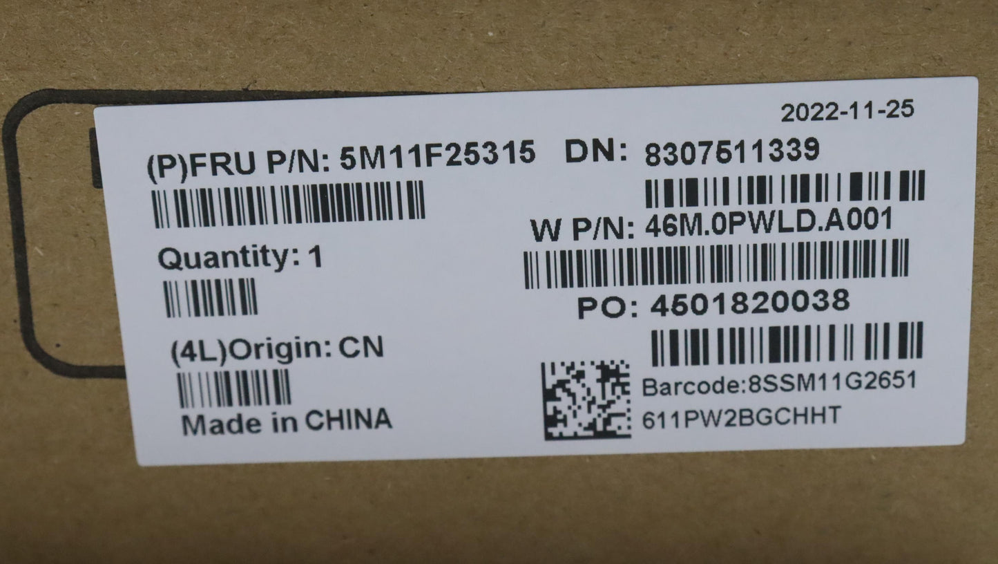 Lenovo - LCD Module, 13.3", WUXGA, Touch, Anti-reflection, Anti-smudge, IPS, 300nit, 100% sRGB - 5M11F25315