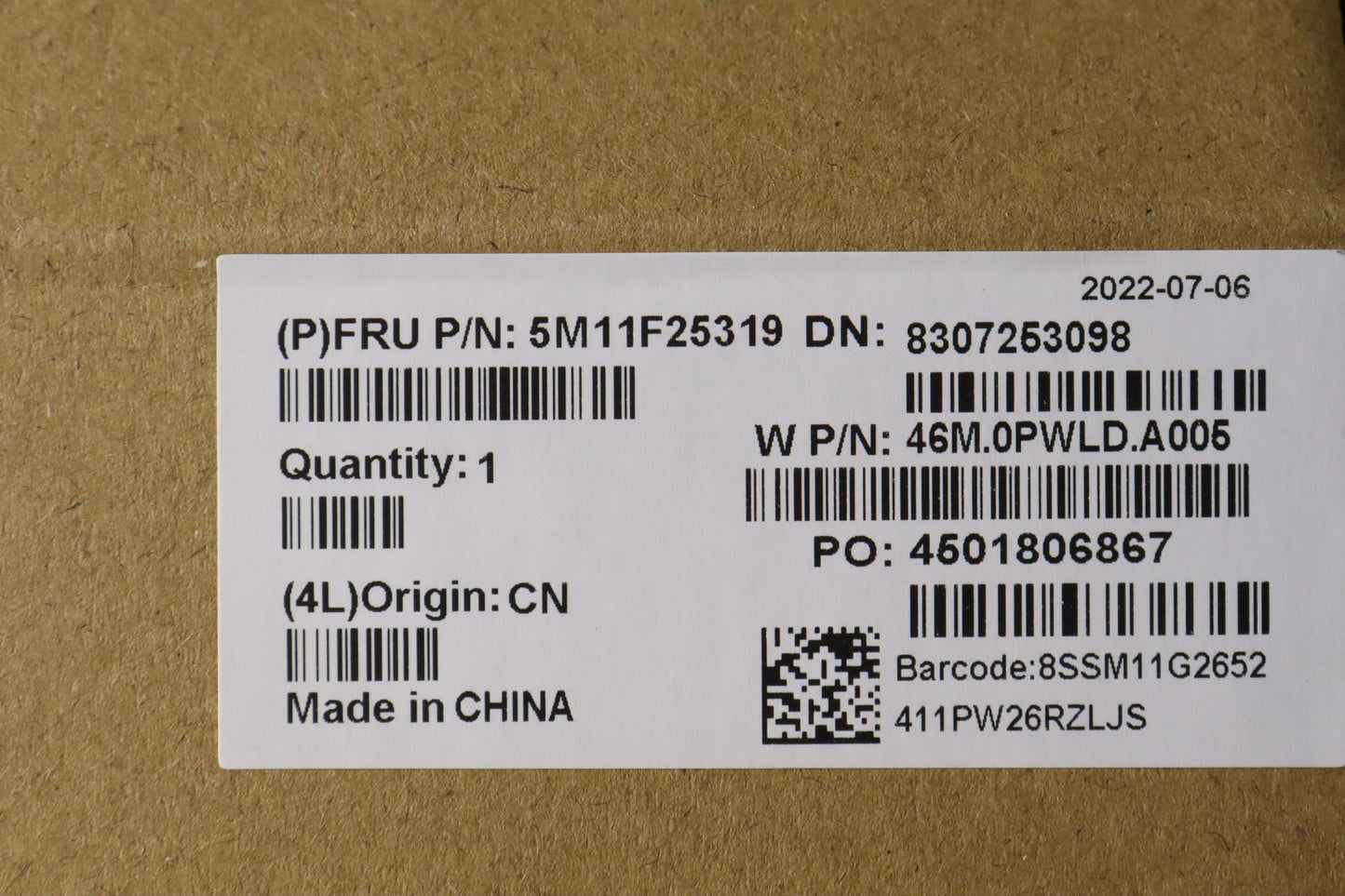 Lenovo Mechasm Fru 133 Touchirrgbauom - 5M11F25319