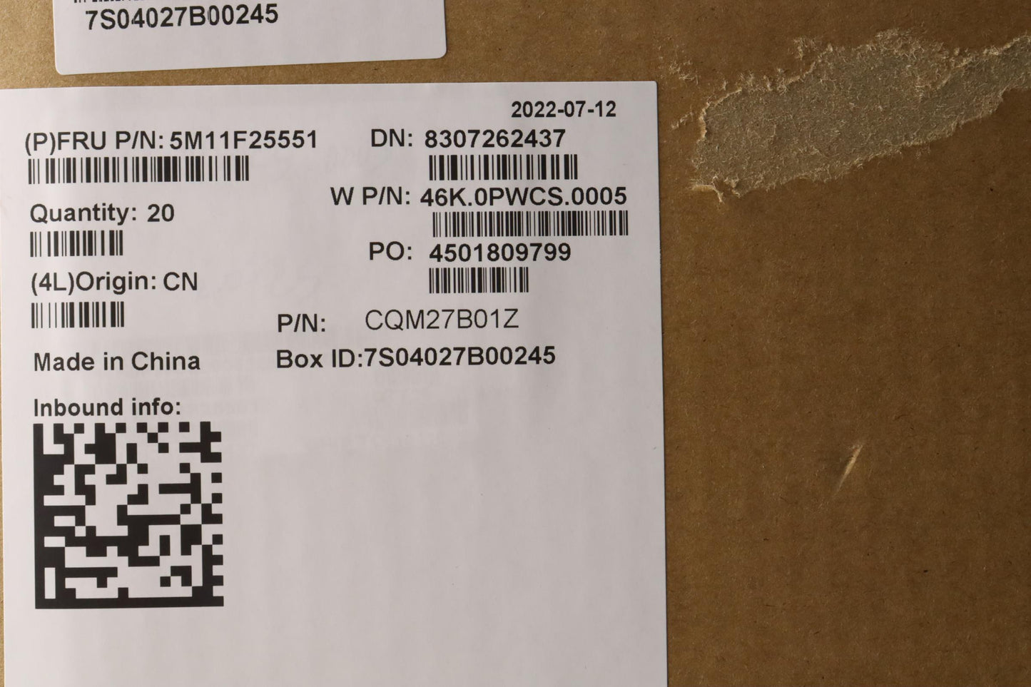 Lenovo Mechasm Fru C Cover Cs Sg Fenr - 5M11F25551