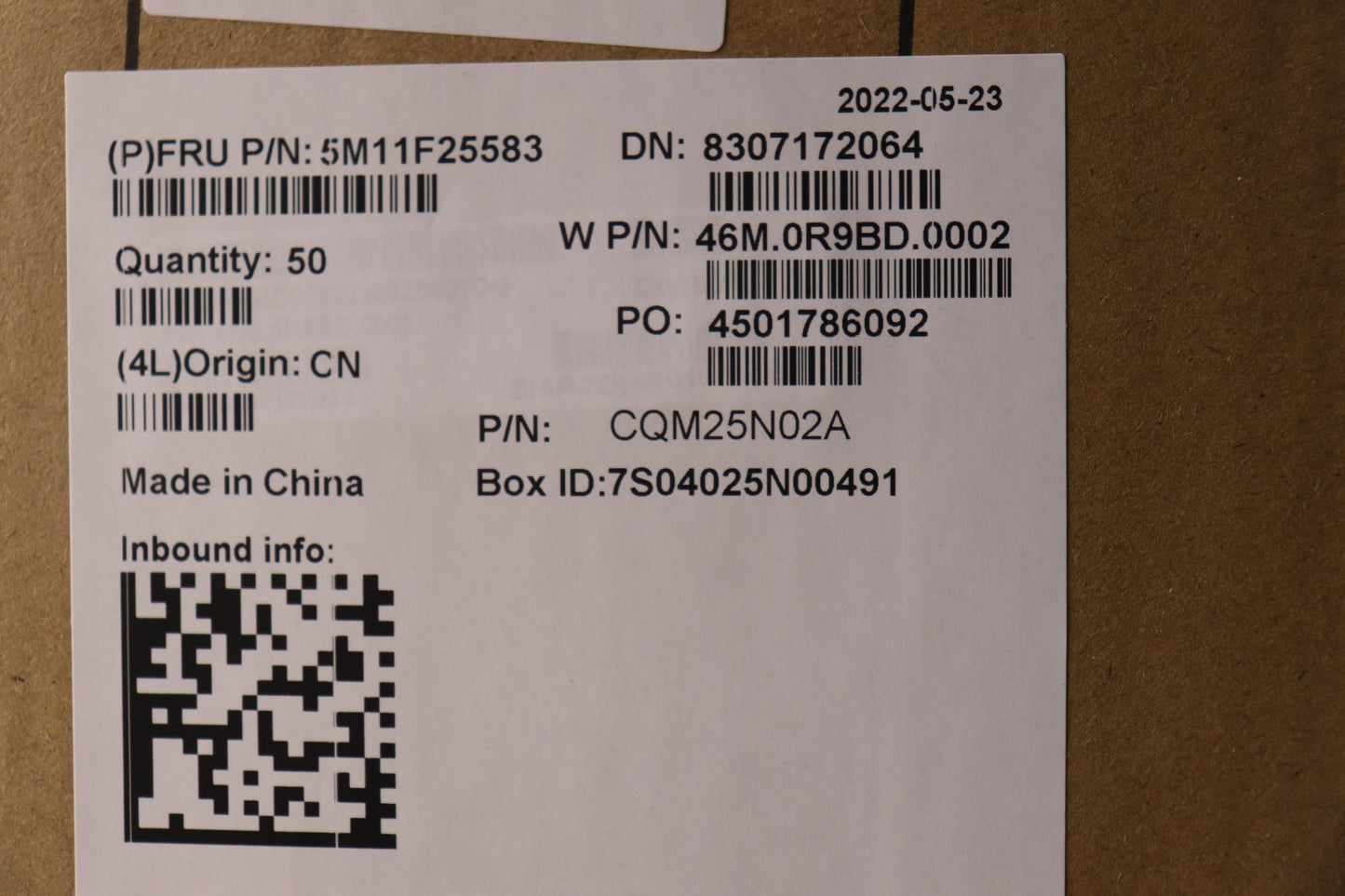 Lenovo Mech Assembly Fru Sa461D-20H1 - 5M11F25583