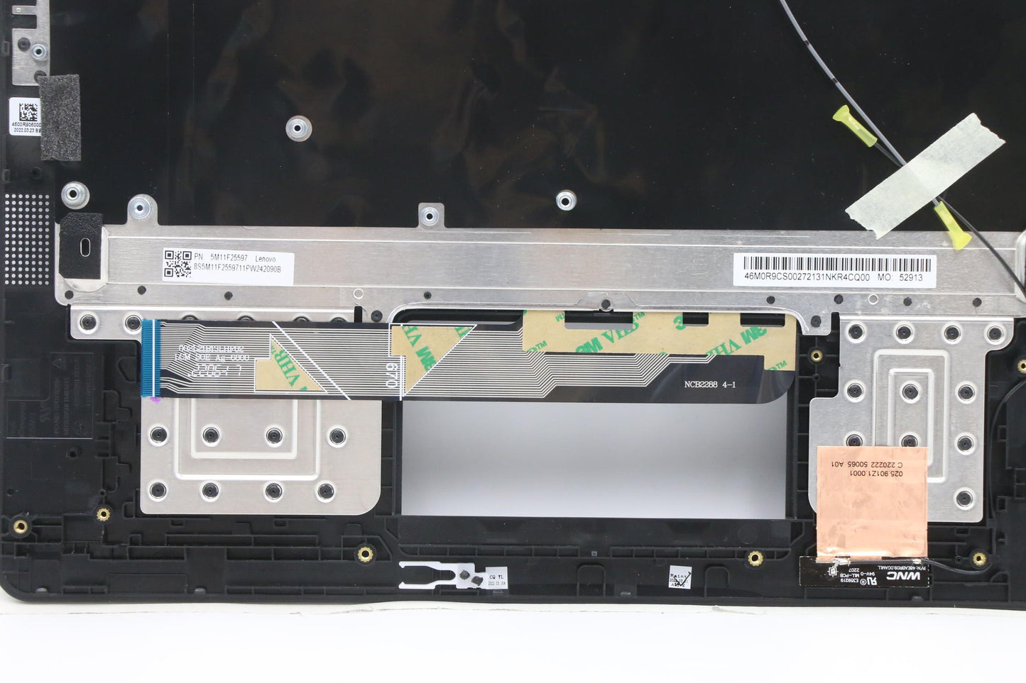 Lenovo C-Cover with Keyboard, USA English, Black, Non-Backlit, WLAN Compatible - 5M11F25597