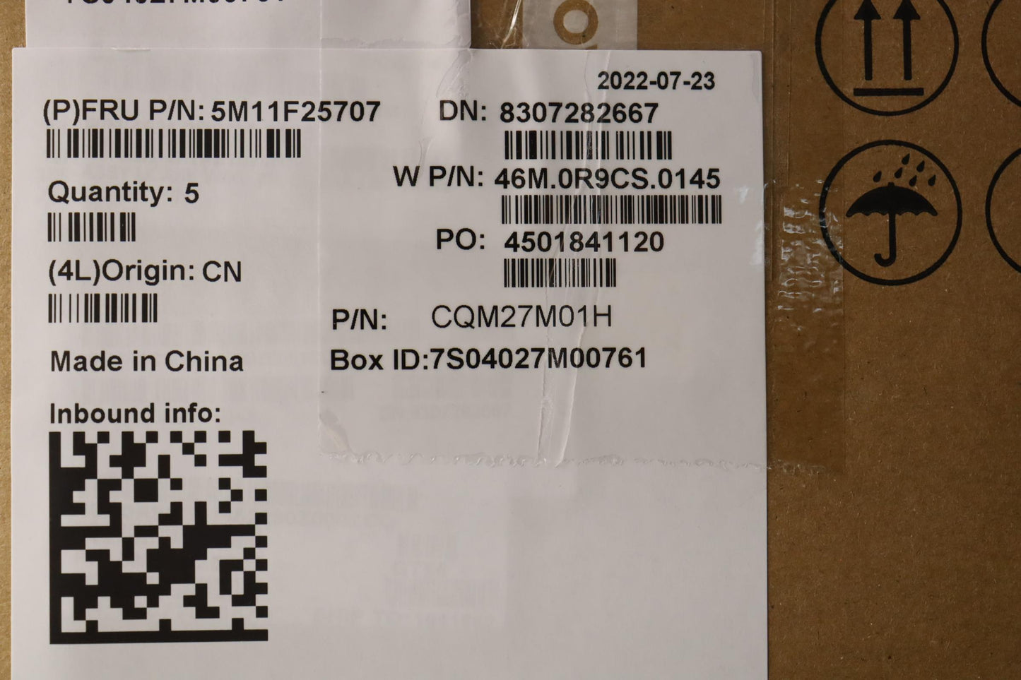 Lenovo Mech Assembly Fru Blkb Fra W/C - 5M11F25707