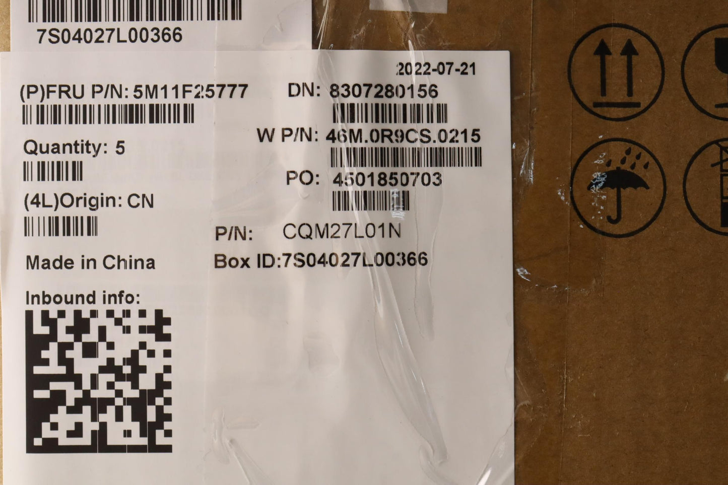 Lenovo Mech Assembly Fru Blkb Uke W/C - 5M11F25777