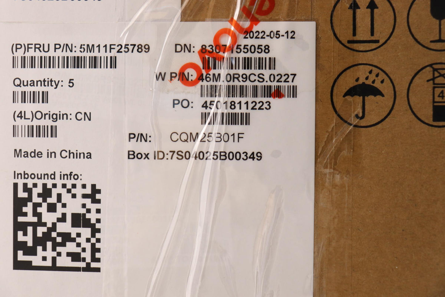 Lenovo Mech Assembly Fru Blkb Usa_Eng - 5M11F25789