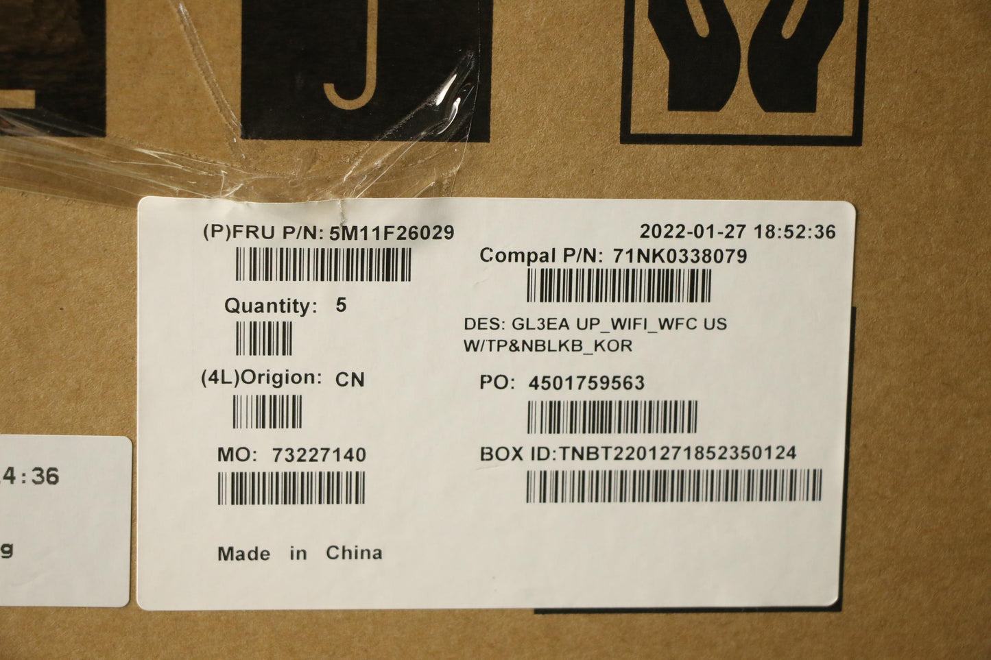 Lenovo Mech Assembly Fru Asm Cc Wifi_ - 5M11F26029