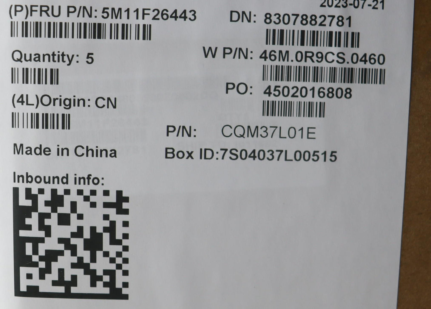 Lenovo Mech Assembly Fru Kb Bel Ptcco - 5M11F26443