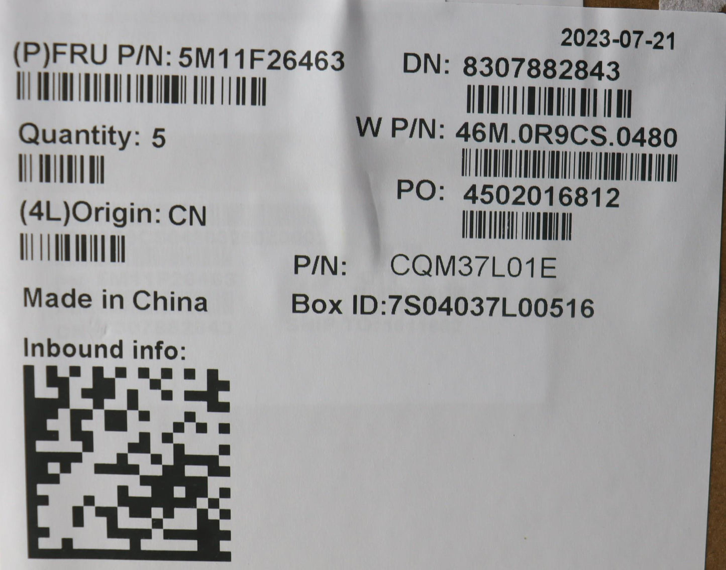 Lenovo Mech Assembly Frukbnordic Ptcc - 5M11F26463