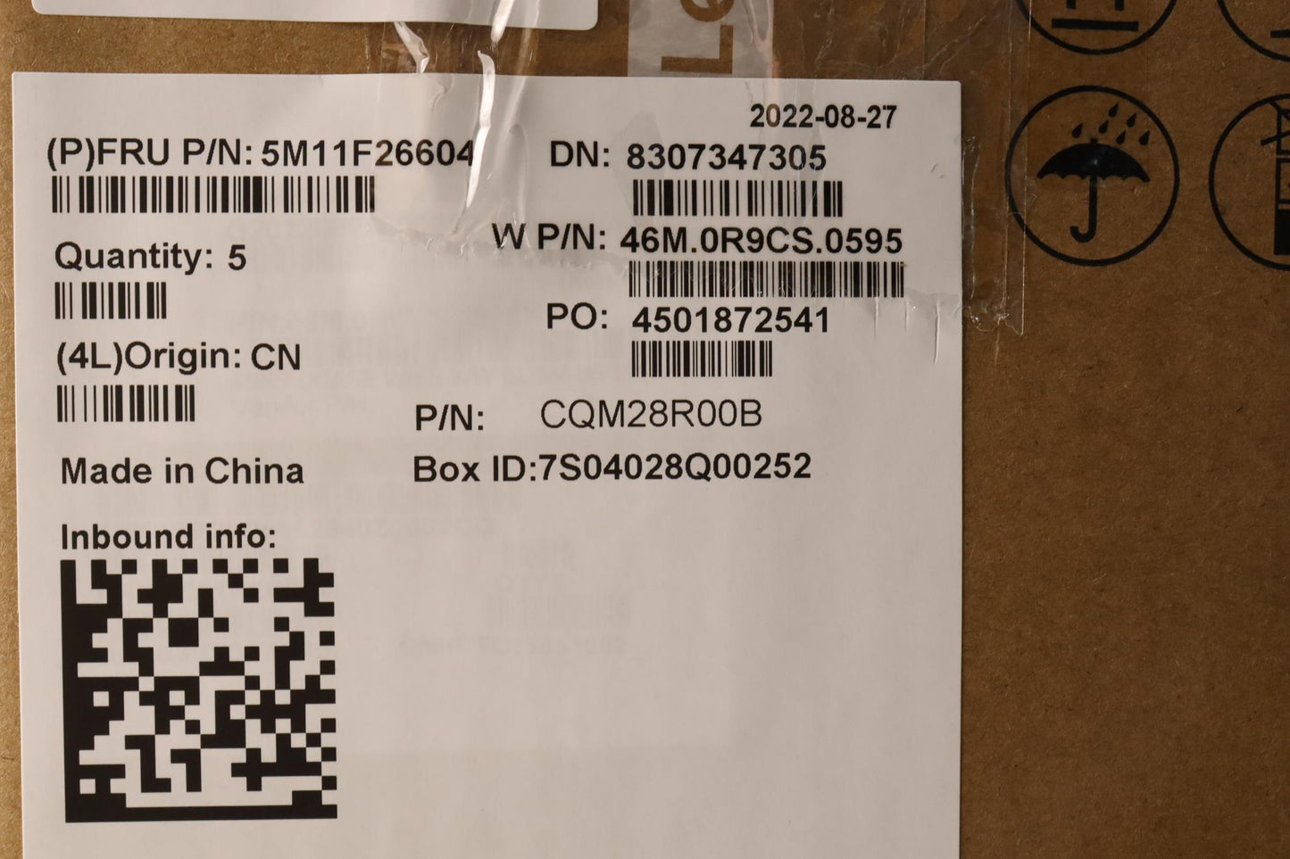 Lenovo Mech Assembly Frubklt Us En Pt - 5M11F26604