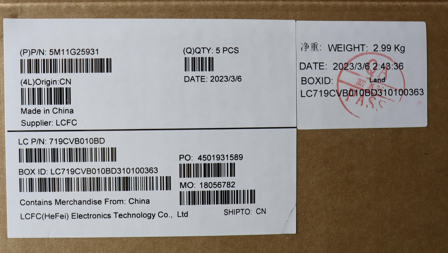 Lenovo Mech Assembly Kbw/Ccvrnordicbk - 5M11G25931