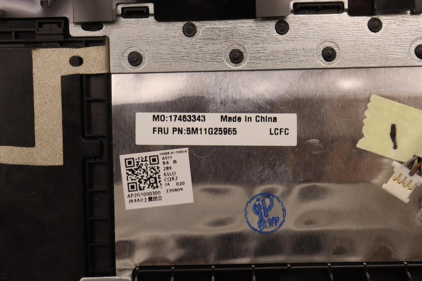 Lenovo Mech Assembly Kbw/Ccveuroeng B - 5M11G25965