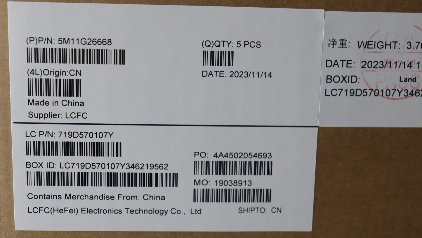 Lenovo Keyboard with C-Cover, English BKLT TSG FPR US - 5M11G26668