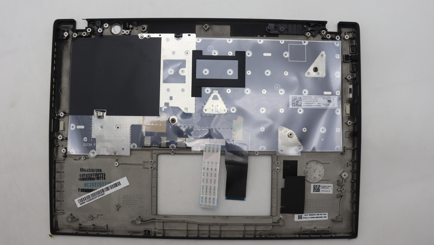 Lenovo French Keyboard C-Cover, Transparent Black - 5M11G26926