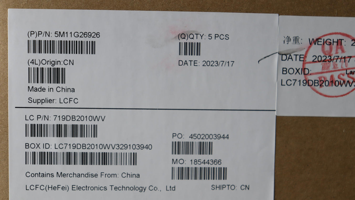 Lenovo French Keyboard C-Cover, Transparent Black - 5M11G26926