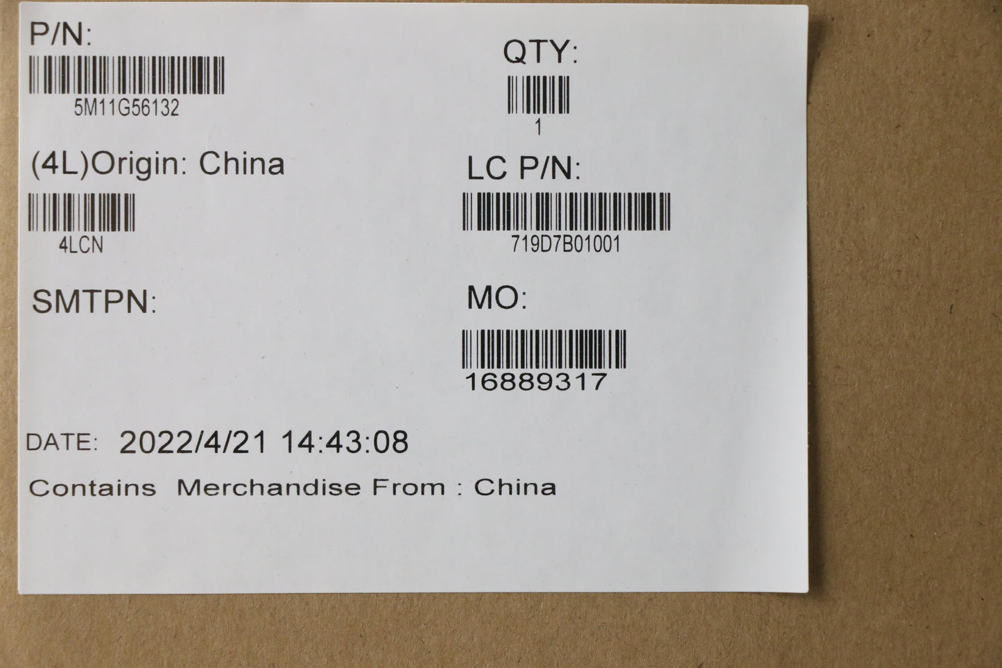 Lenovo CS21 NFC Card, Gray Glass, Sunrex - 5M11G56132