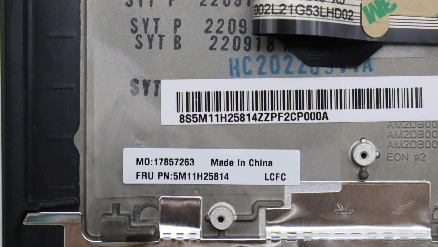 Lenovo C-Cover with Arabic Keyboard, Black, Backlit, with WWAN Support - 5M11H25814