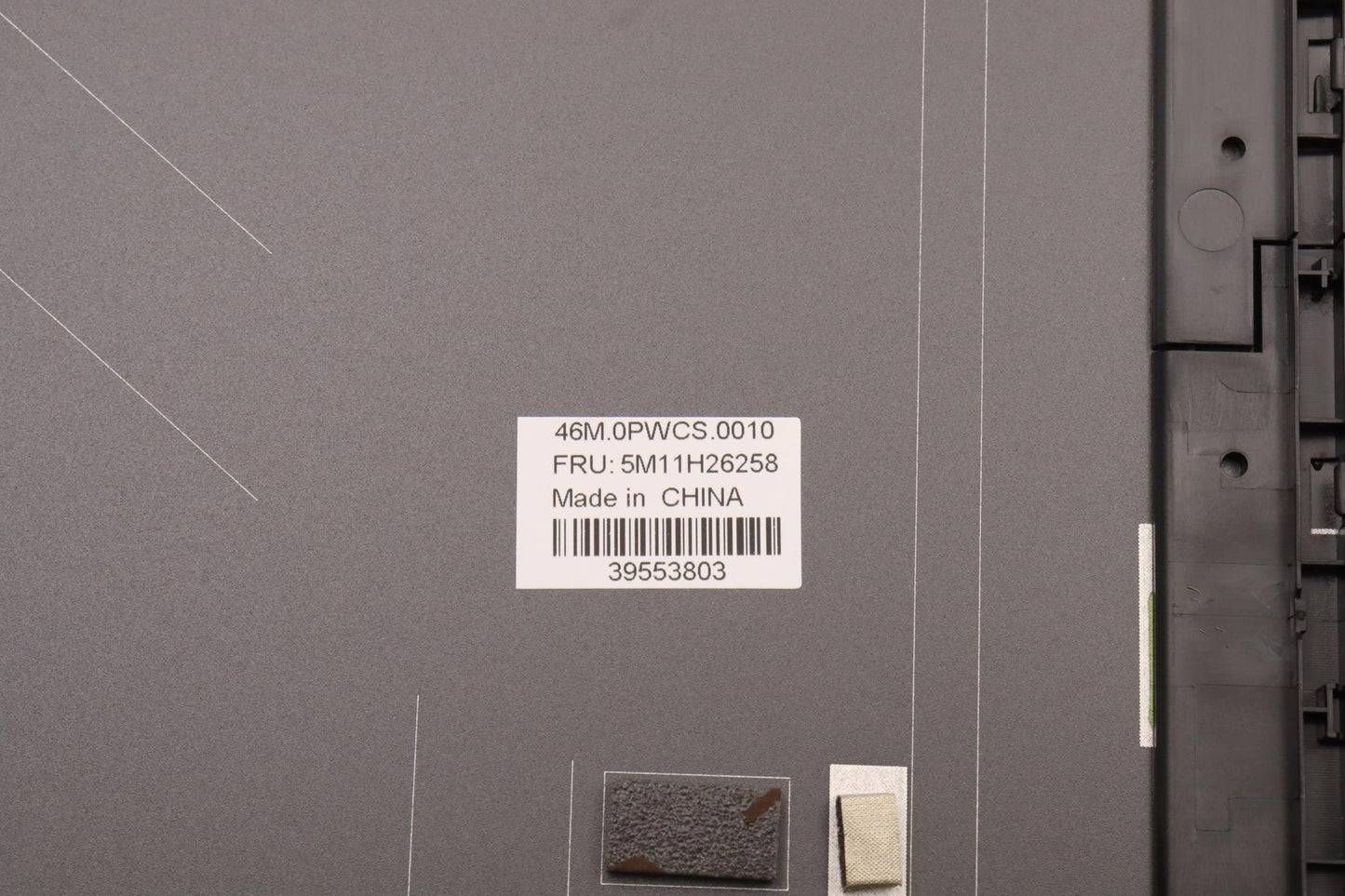 Lenovo A Cover Mechanical Assembly, Clamshell 3.0T - 5M11H26258