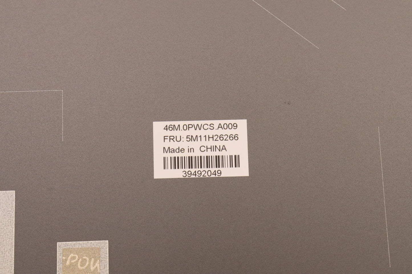 Lenovo Mechanical Assembly, A Cover, Yoga - 5M11H26266