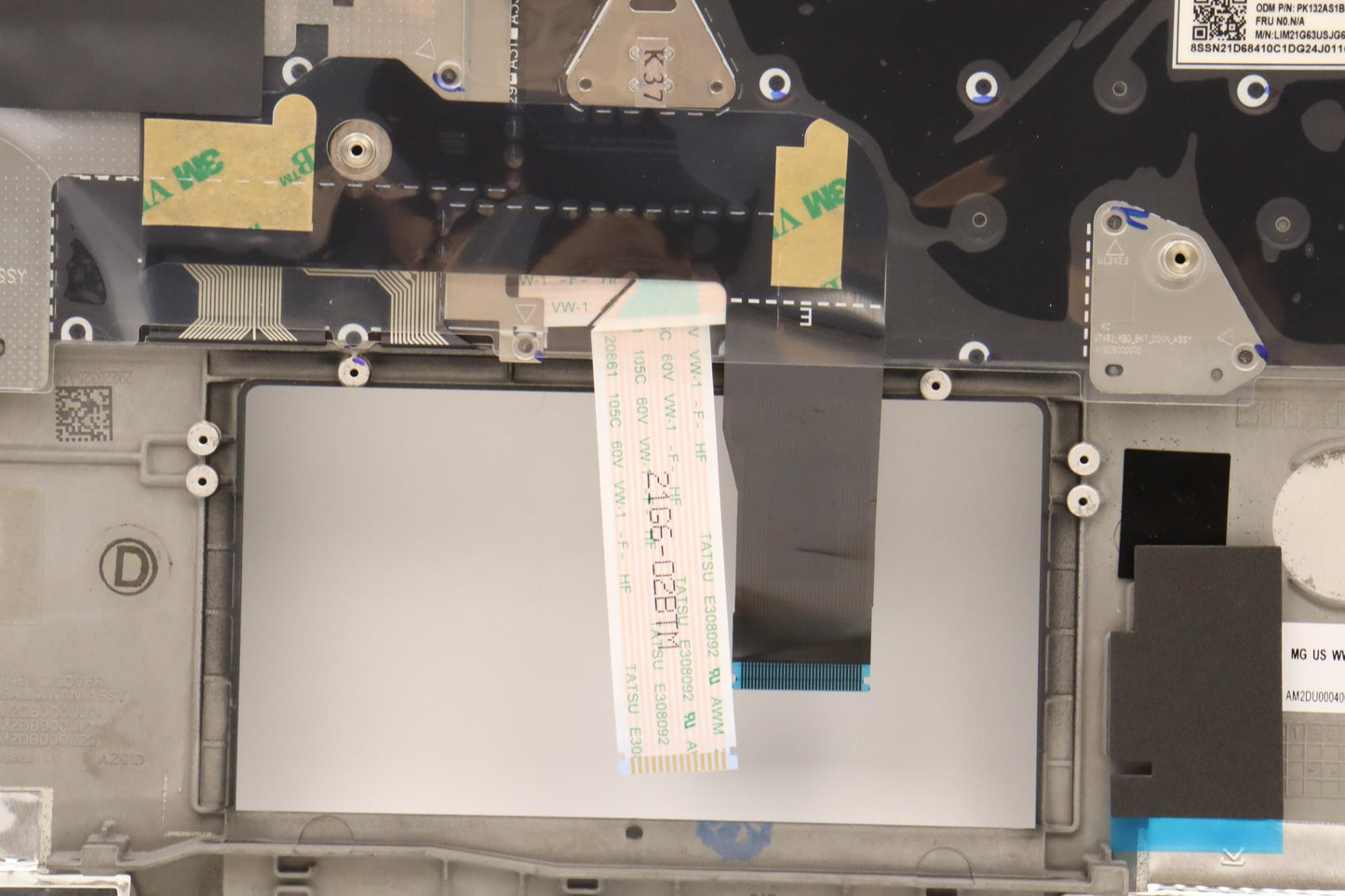 Lenovo C-Cover with USA English Keyboard, Black, Backlit, WWAN Compatible - 5M11H27639