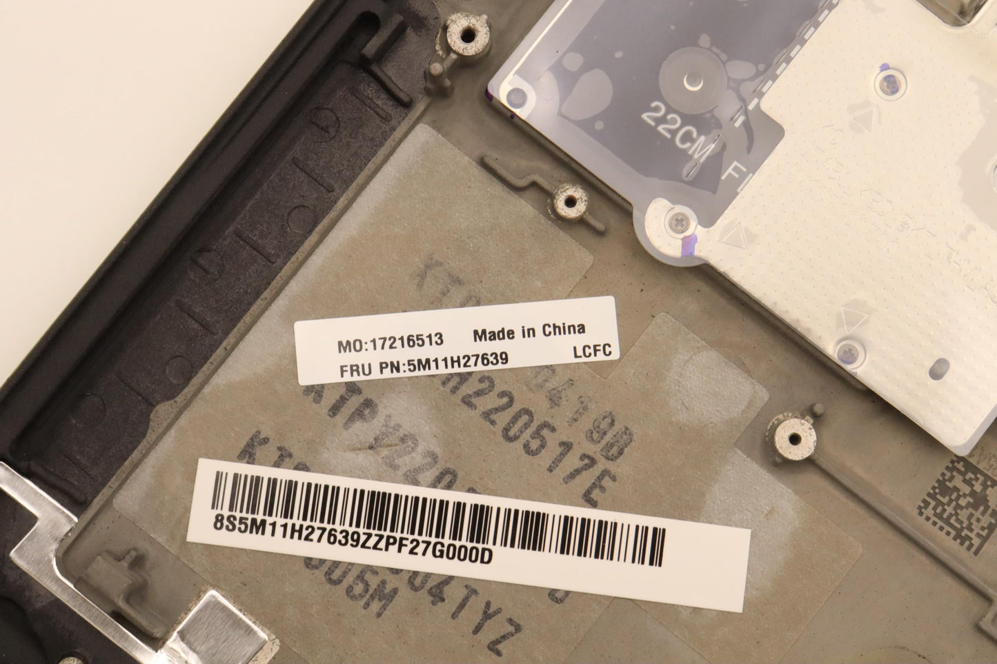 Lenovo C-Cover with USA English Keyboard, Black, Backlit, WWAN Compatible - 5M11H27639