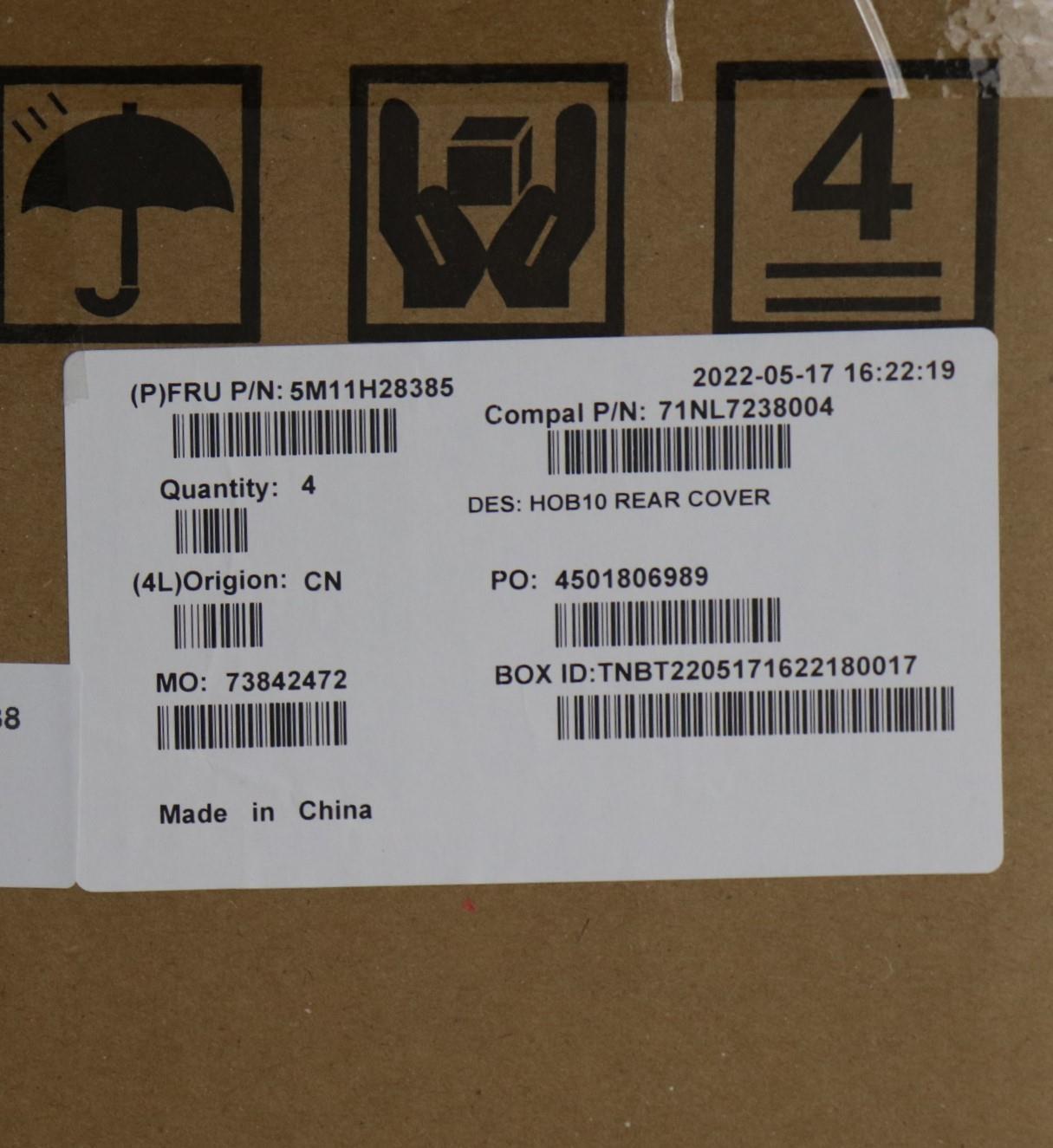 Lenovo Mechasm Fru,Mechasm,R Cov,A524 - 5M11H28385