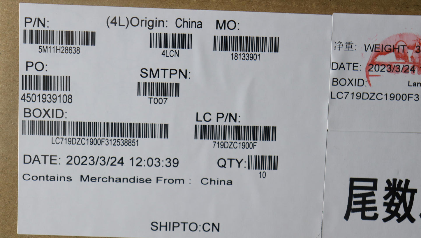 Lenovo Mech_Asm Top I/O Cable Module, - 5M11H28638