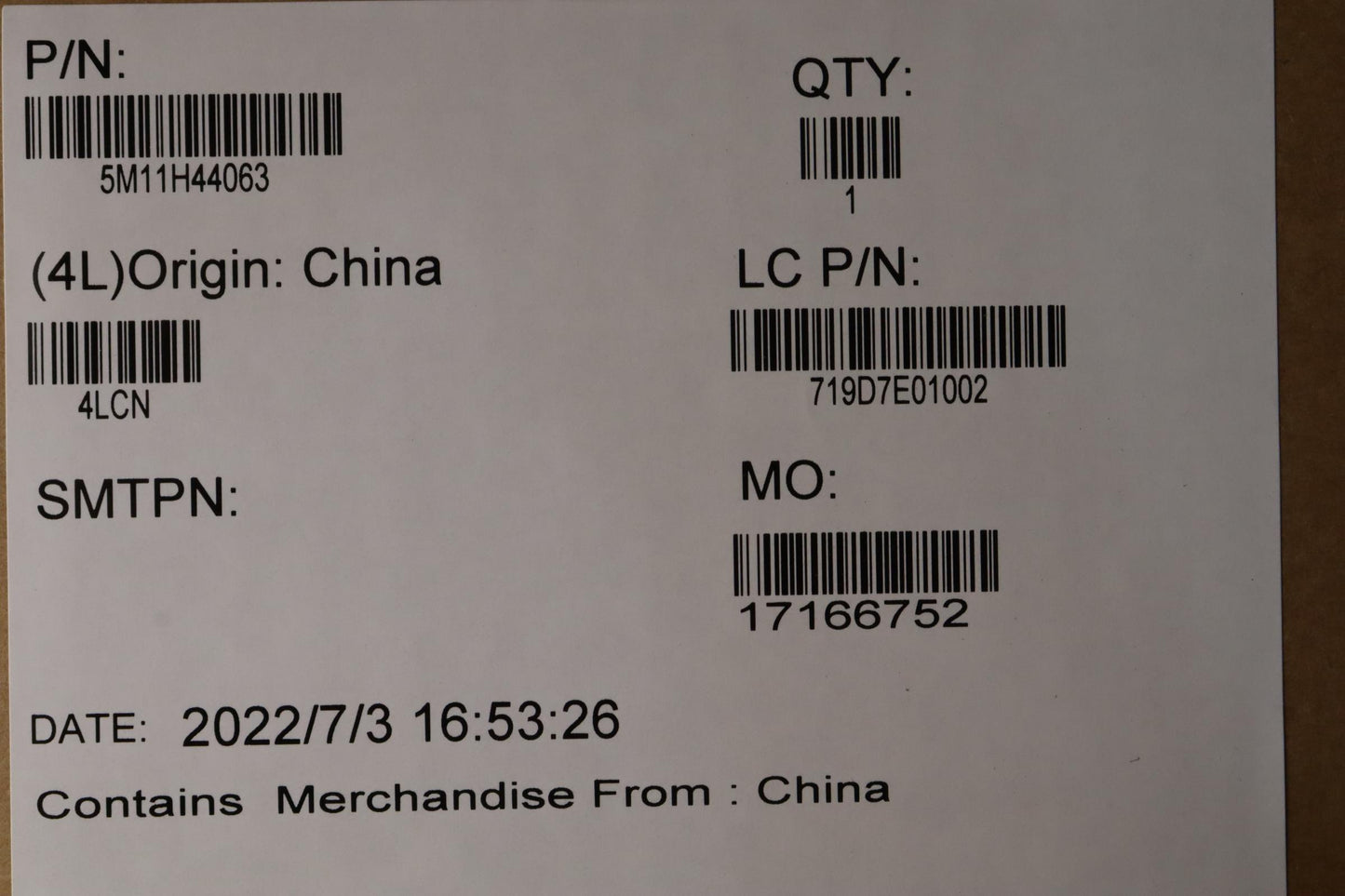 Lenovo Mech Assembly 142.2K,Rgb+Ir,Cv - 5M11H44063