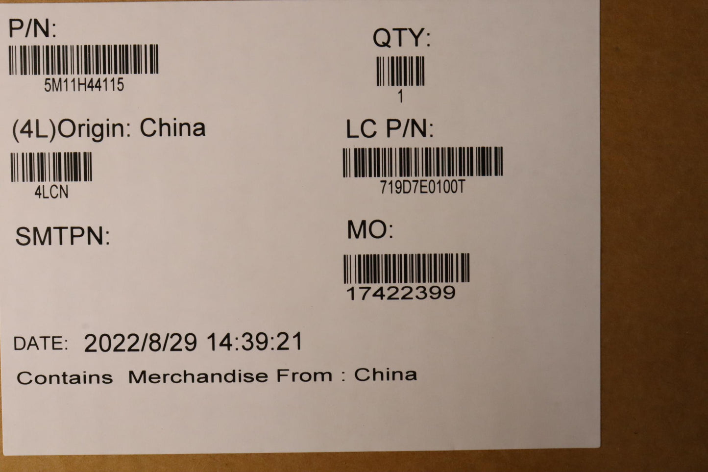 Lenovo Mech Assembly 14Wquxga,Rgb+Ir, - 5M11H44115