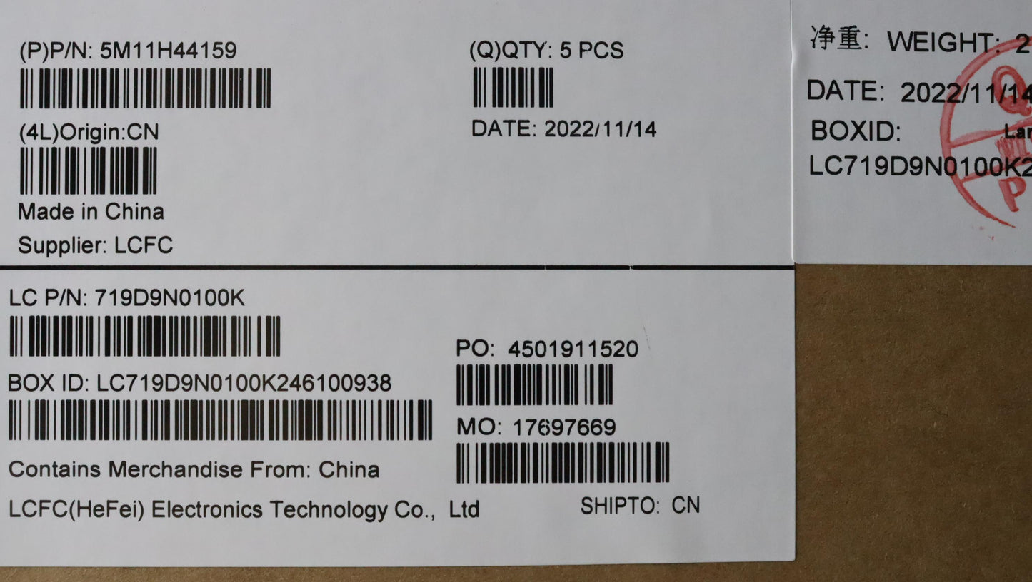 Lenovo Mechasm Grp Kbd Bzl,Ind Eng,Wl - 5M11H44159