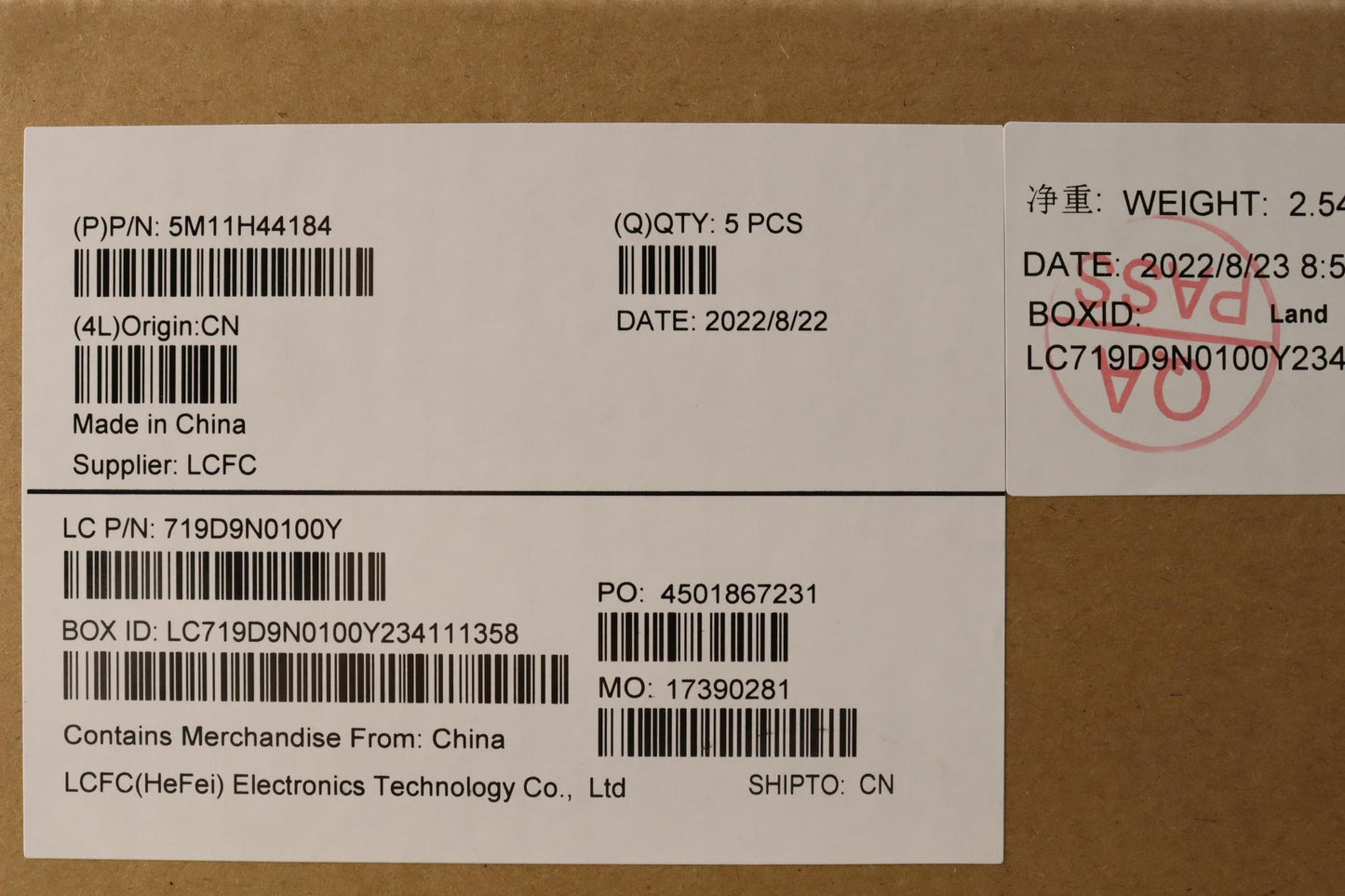 Lenovo Mechasm Grp Kbd Bzl,Tc,Wl,Db,C - 5M11H44184