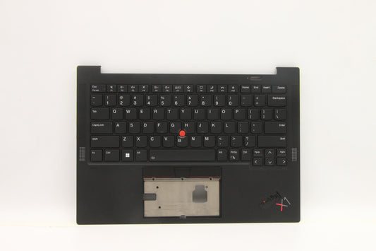 Lenovo C-Cover with Keyboard, USA English, Deep Black, Backlit, WWAN Compatible - 5M11H44213