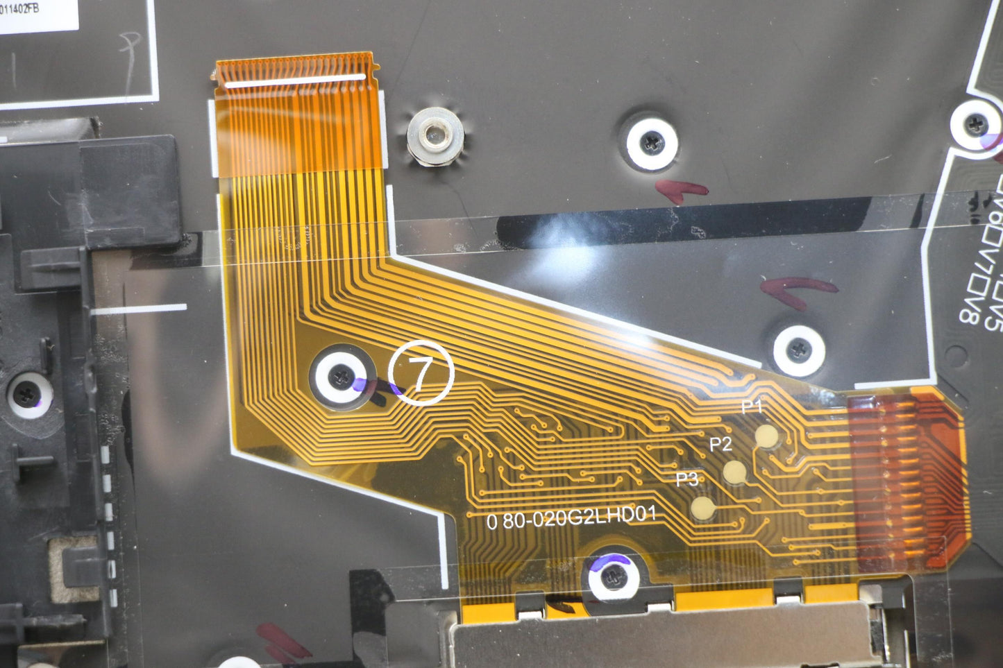 Lenovo C-Cover with Keyboard, USA English, Deep Black, Backlit, WWAN Compatible - 5M11H44213