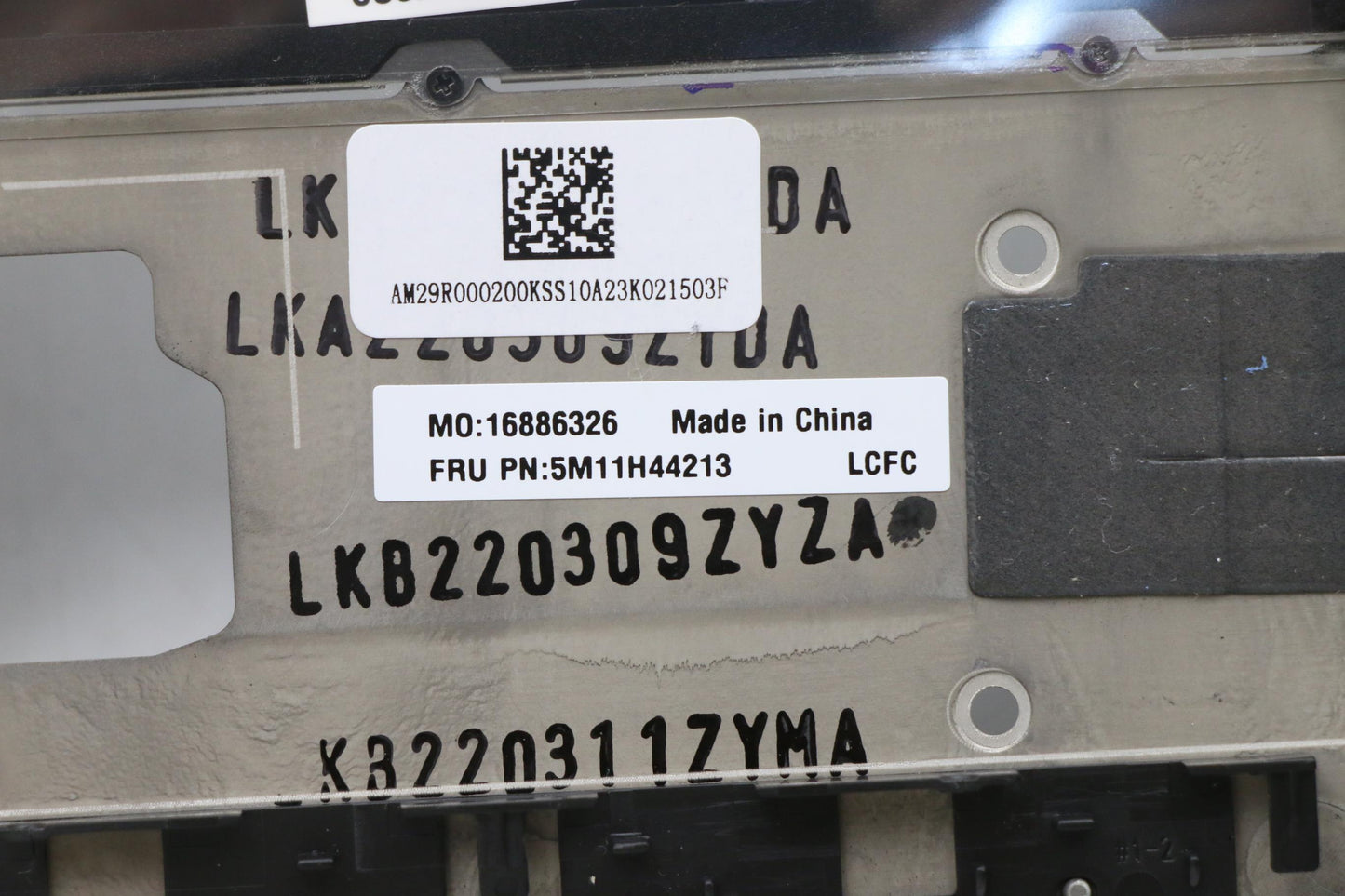 Lenovo C-Cover with Keyboard, USA English, Deep Black, Backlit, WWAN Compatible - 5M11H44213